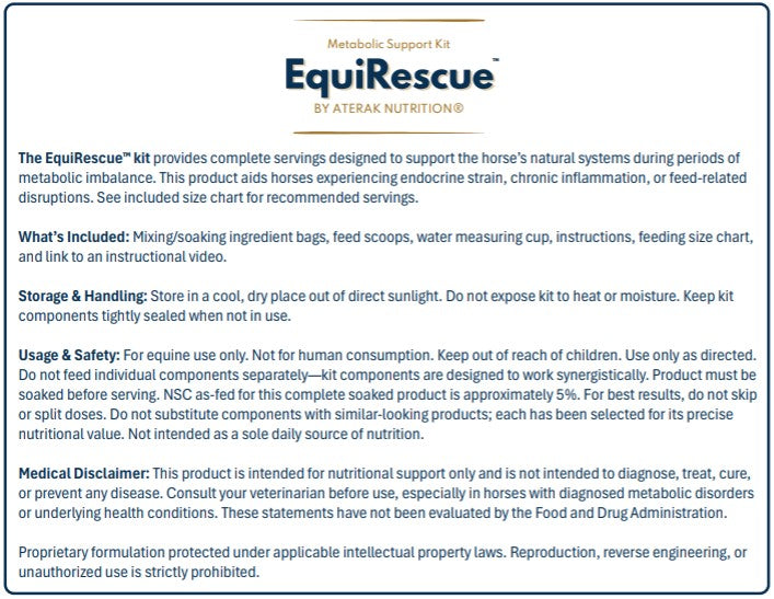 EquiRescue™ Metabolic Support Kit